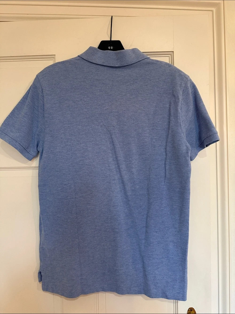 Ralph Lauren Men’s Heathered Sky Blue Polo with Navy Pony